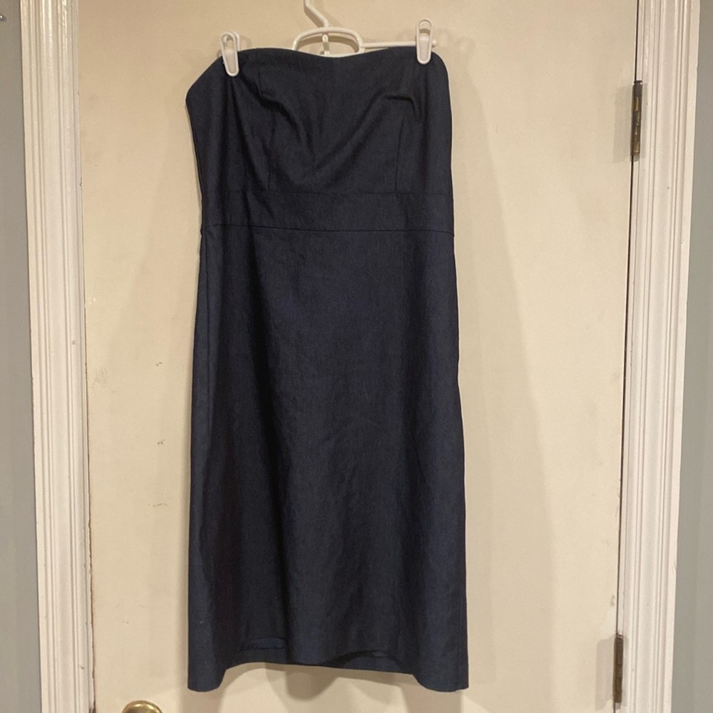 Merona Navy Strapless Midi Dress